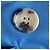 Blazer de abotoamento duplo Lanvin em lã mohair azul - vista 4