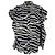 Camicia a maniche lunghe Farm Rio con stampa zebra in cotone nero