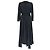Maje Polka Dot V-Neck Midi Kleid aus schwarzer Viskose