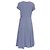 Abito midi in georgette Lauren Ralph Lauren in poliestere azzurro chiaro Blu Blu chiaro - vista 4