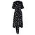 Abito midi Sareth a pois Diane Von Furstenberg in seta nera Nero