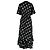 Abito midi Sareth a pois Diane Von Furstenberg in seta nera Nero - vista 3