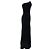 Autre Marque Abito midi bustier Titania Galvan London in velluto nero - vista 2