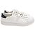 Baskets basses Prada en cuir blanc Écru