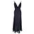 Autre Marque Galvan Escape Twist Front Midi-Kleid aus schwarzem Polyester - Ansicht 3