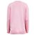 Ganni V-Ausschnitt Strickcardigan aus rosa Wolle Pink - Ansicht 3