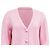 Ganni V-Ausschnitt Strickcardigan aus rosa Wolle Pink - Ansicht 4