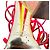 Sandali con tacco e cinturini Jimmy Choo in pelle arancione neon e rosa - vista 9