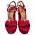 Sandali platform Aquazzura Austin in camoscio Burgundy - vista 2