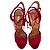 Sandali platform Aquazzura Austin in camoscio Burgundy - vista 4
