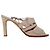 Sandali stringati Manolo Blahnik in pelle grigia Grigio