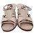 Sandali stringati Manolo Blahnik in pelle grigia Grigio - vista 2