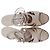 Sandali stringati Manolo Blahnik in pelle grigia Grigio - vista 5