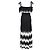 Vestido midi estilo bohemio Sandro Paris en viscosa negra Negro