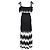 Vestido midi estilo bohemio Sandro Paris en viscosa negra Negro - vista 3