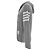 Thom Browne 4-Bar Zip-Up Hoodie aus grauer Baumwolle - Ansicht 2