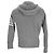 Thom Browne 4-Bar Zip-Up Hoodie aus grauer Baumwolle - Ansicht 3