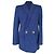 Autre Marque Blazer cruzado Galvan London en algodón azul marino
