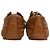 Sneakers basse Dries Van Noten in camoscio marrone Rosso - vista 3