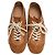 Sneakers basse Dries Van Noten in camoscio marrone Rosso - vista 5