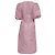 Ganni Midi-Kleid aus Jacquard mit Puffärmeln in rosa Polyester - Ansicht 3