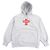 Supreme Cross Box Logo Hooded Sweatshirt Pullover Marrone