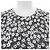 T-shirt in cotone CHANEL LOOK23 Marrone Bianco - vista 6