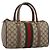GUCCI GG Supreme Web Sherry Line Hand Bag PVC Beige Gold 39 02 006