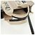 Chloé Chloe Woody Convertible Canvas with Leather Mini Bege - vista 7