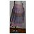Falda a rayas de algodón Weekend Max Mara Castaño Rosa Gris Púrpura - vista 3
