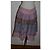 Falda a rayas de algodón Weekend Max Mara Castaño Rosa Gris Púrpura - vista 4