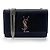 Autre Marque Saint Laurent Classic Monogram Flap Chain Leather Negro
