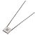 Collana Boucheron Square 1P Diamante in Oro Bianco 18K