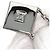 Collana Boucheron Square 1P Diamante in Oro Bianco 18K - vista 5