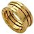 Bulgari Anillo Bvlgari B-zero1 de 2 bandas en oro amarillo 18K