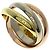 Cartier Trinity Ring in 18K Tri-Color Gold