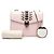 Bulgari Borsa a tracolla e spalla con catena BVLGARI Serpenti Forever Bijou Nero Rosa - vista 6