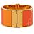 Hermès Bracelet jonc en émail or et orange Hermes Doré - vue 3