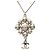 Colar com pingente Chanel Coco Mark com motivo floral Prata - vista 2