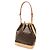 Saco Tote Louis Vuitton Monogram Noe Marrom Bege - vista 2