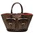 Bolsa Louis Vuitton Damier Manosque GM Marrom