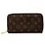 Portafoglio Zippy Monogram Louis Vuitton Marrone Fuschia