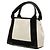 Borsa Balenciaga Cabas XS Navy Nero Bianco - vista 2