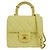 Chanel Crush Top Handle Flap Quilted Lambskin Mini Jaune