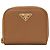 Portamonete Prada in pelle Saffiano Marrone