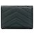 Autre Marque Cartera de piel Saint Laurent Cassandra tri-fold Verde - vista 2