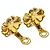Orecchini Chanel Camellia Diamond in oro giallo 18K - vista 2