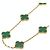 Van Cleef & Arpels Vintage Alhambra Malachit Halskette
