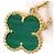Collana Vintage Alhambra in malachite Van Cleef & Arpels - vista 5