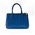 Prada Double Zip Lux Saffiano Leather Medium Azul - vista 2